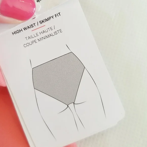 Lululemon Waterside High Waist Skimpy Swim Bikini Bottom Raspberry Creme NWT sz6